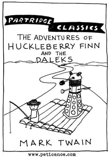 why are you on the run down the river, dalek jim? I EXTERMINATED SOME OF MISS WATSON'S CHICKENS