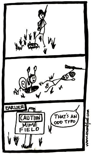 once again, the title is significantly funnier than the comic itself. such is life