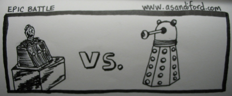 boop boop boop is actually slightly more intimidating than EXTERMINATE. the daleks seem like they're compensating for something