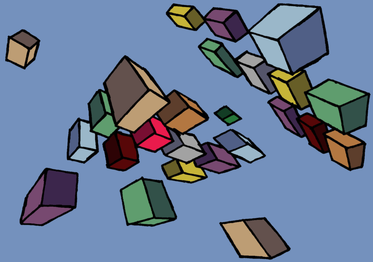 i'm partial to the cerise cube in the middle, myself