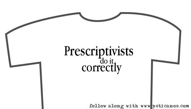 descriptivists justify it after the fact